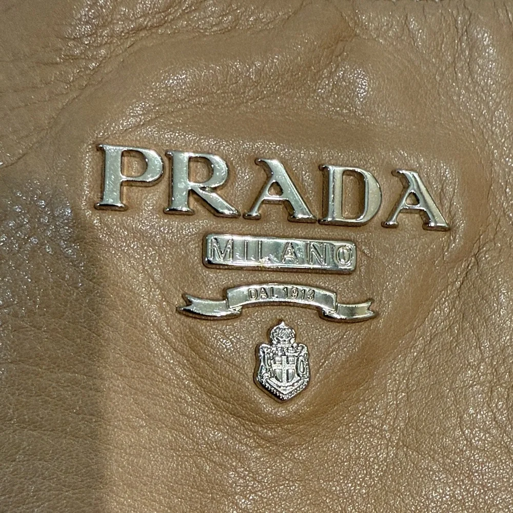 Prada Tan Leather Oversized Tote - Picture 7 of 15